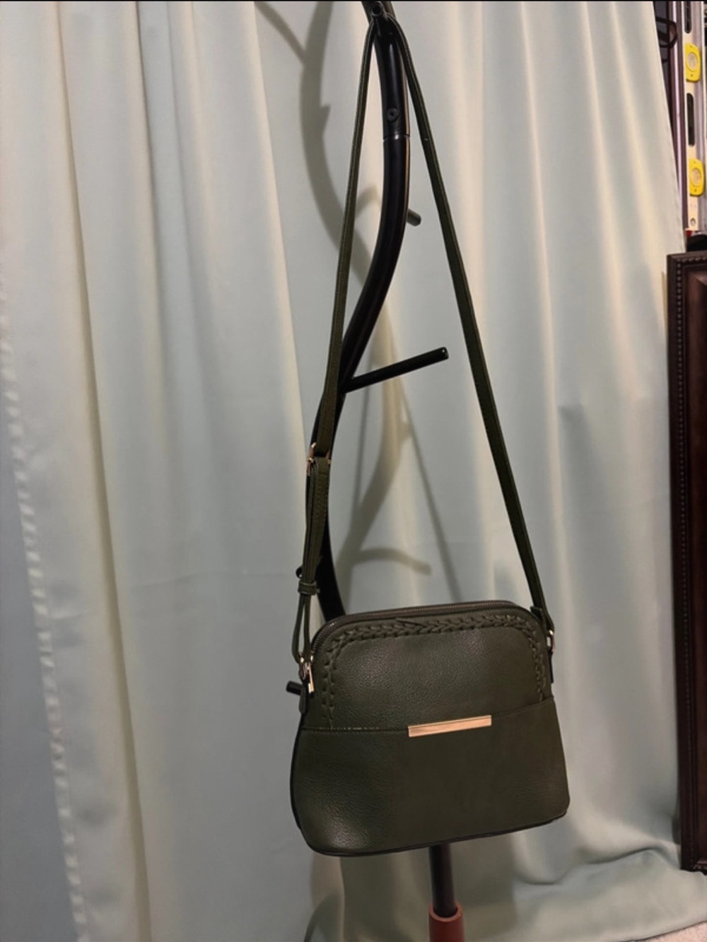 Olive Green Crossbody Shoulder Bag - Women's Everyday Bag